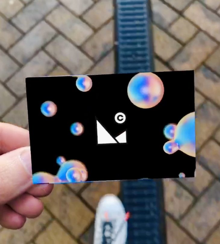 AR business card